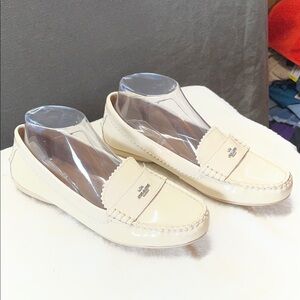 Coach Off-White Leather Loafers